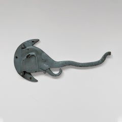 Antique Cast Iron Articulating Elephant Wall Hook