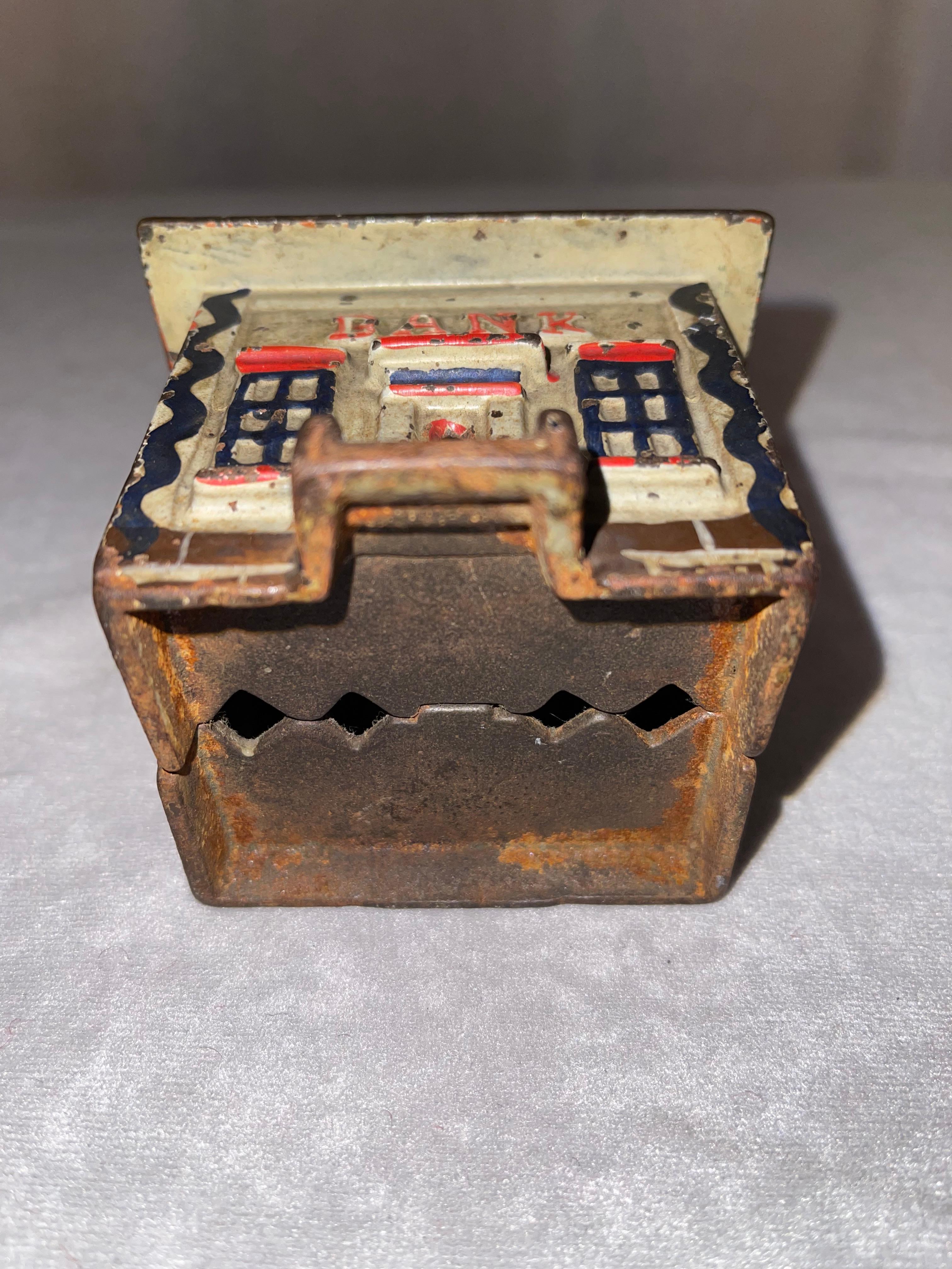 Other Antique Cast Iron Bank, Which is a Bank Building, ca. 1900
