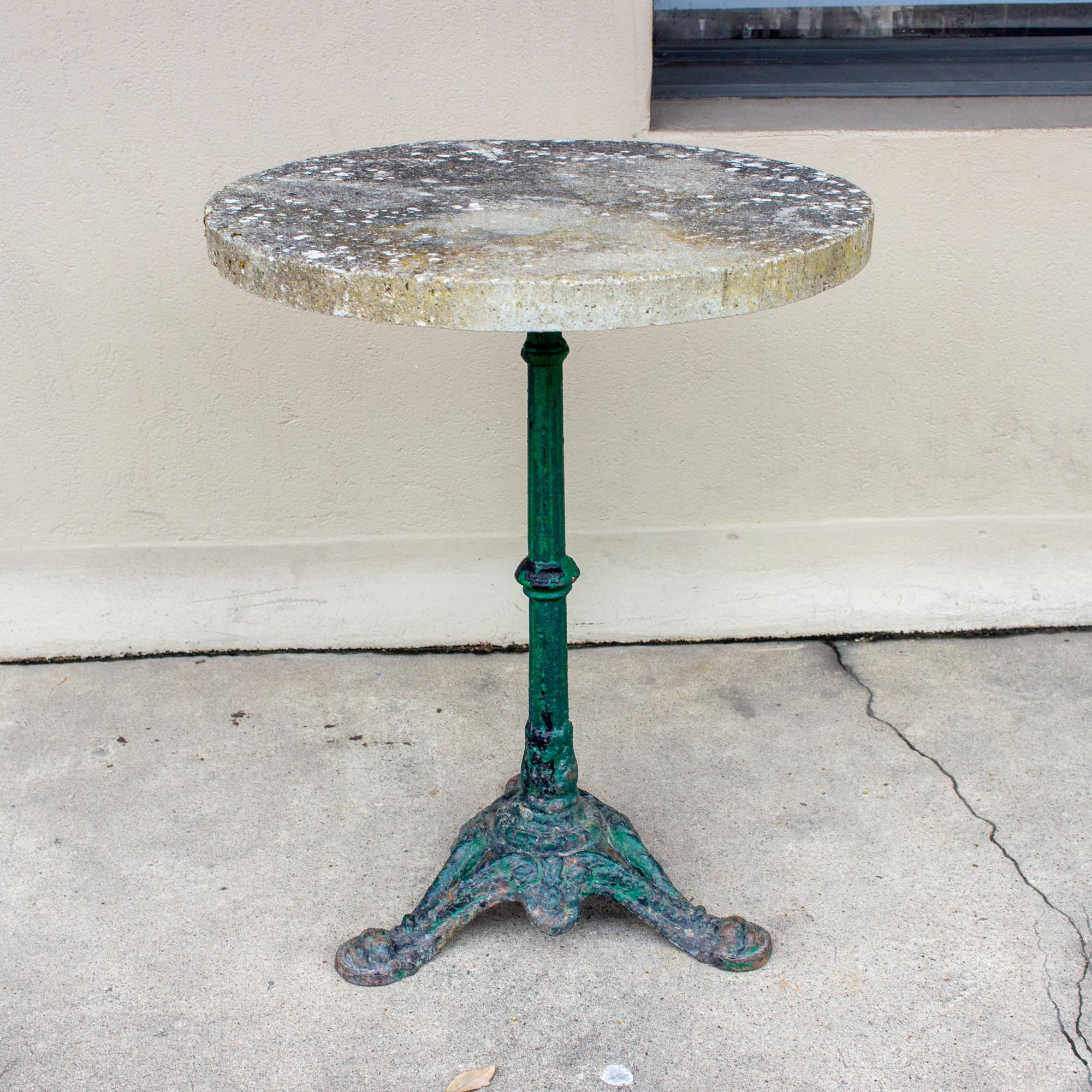 concrete bistro table