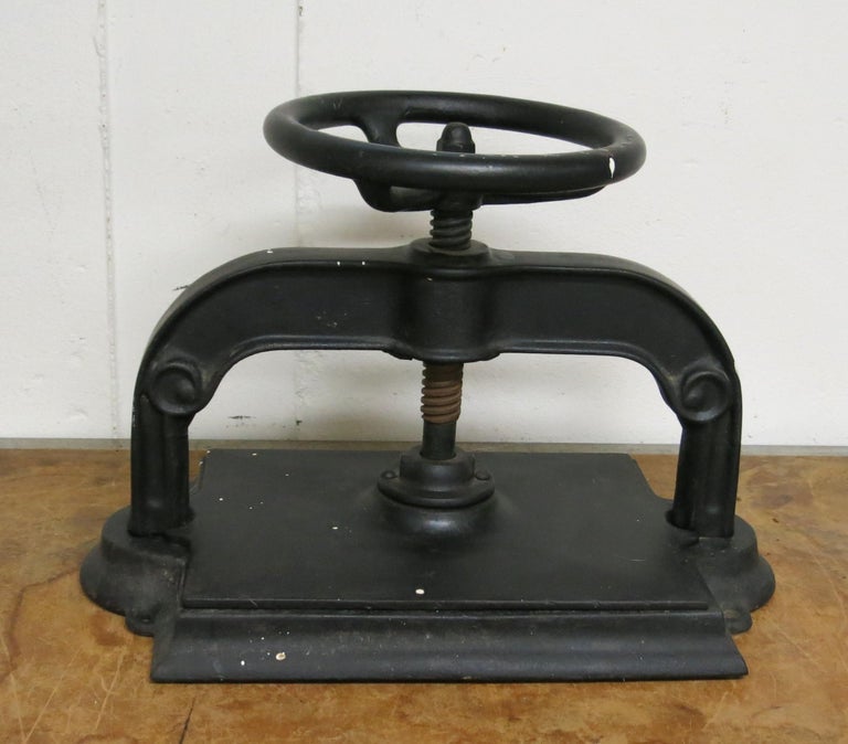 Antique Cast iron Book Press at 1stDibs