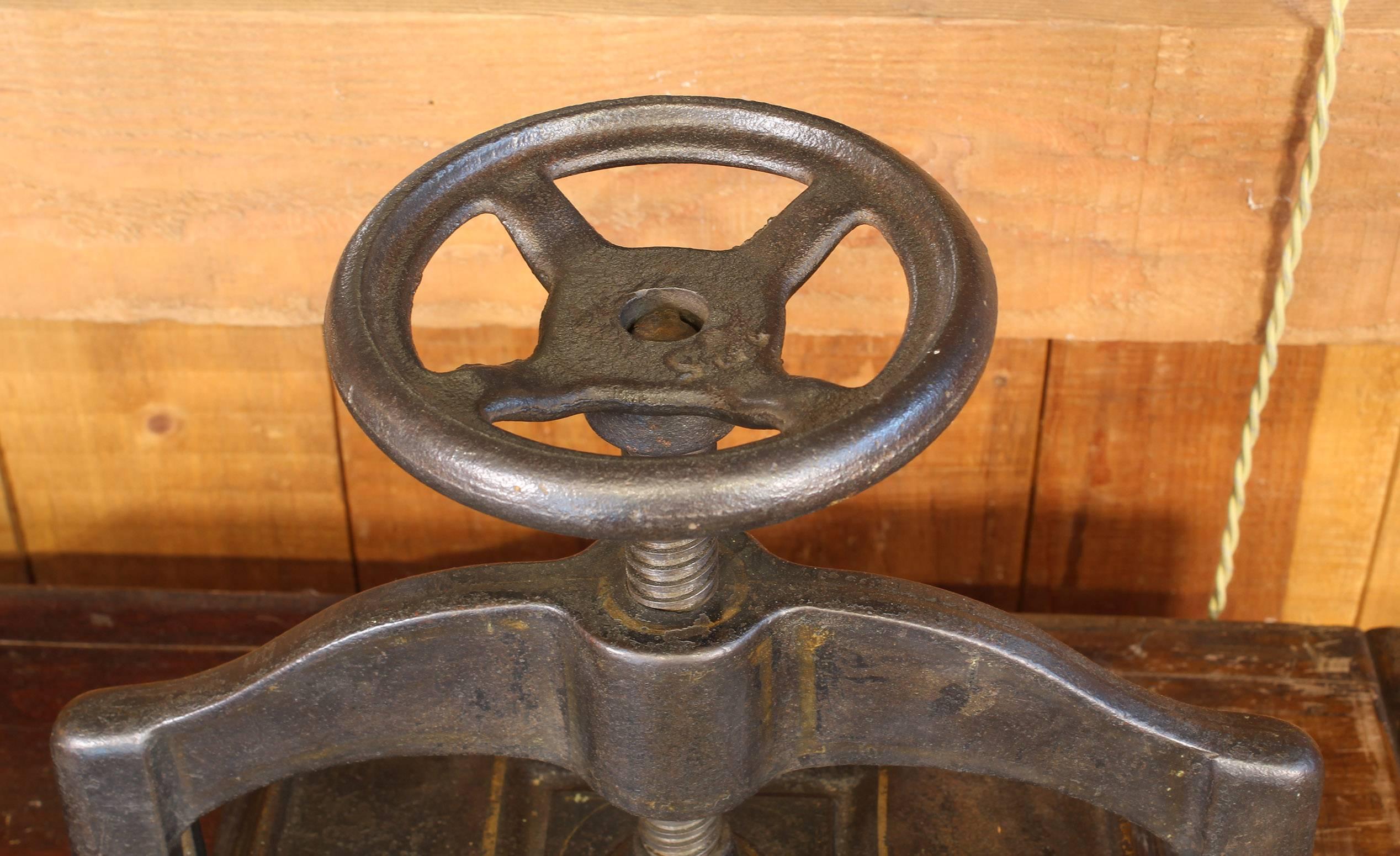 cast iron book press for sale