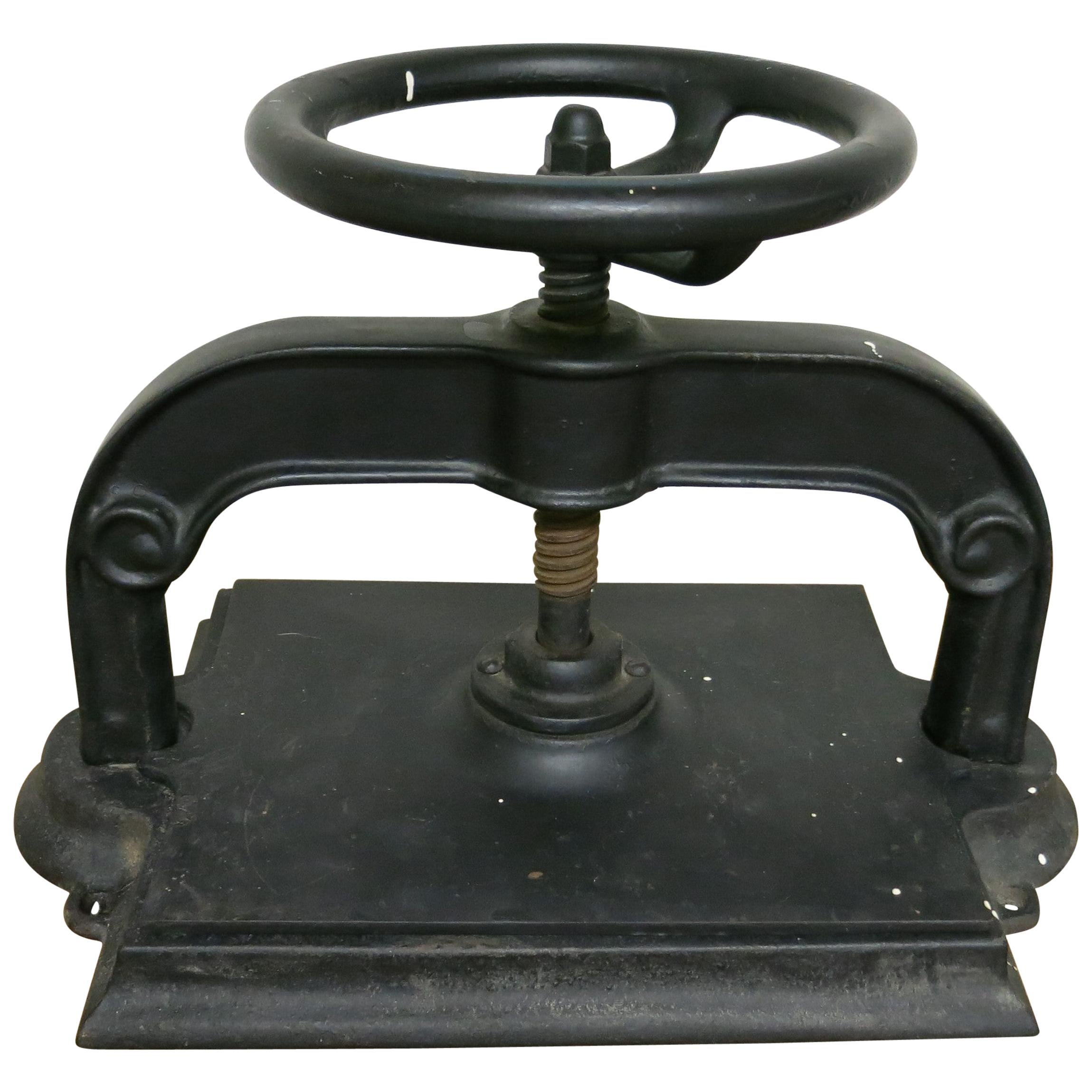 Antique Cast iron Book Press