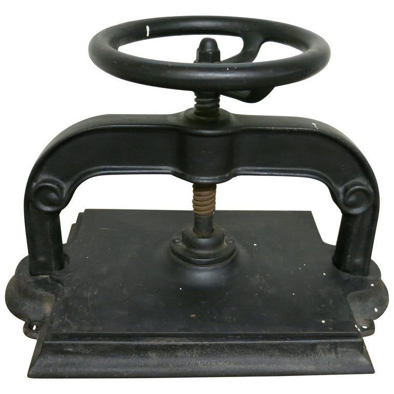 Antique Cast iron Book Press at 1stDibs