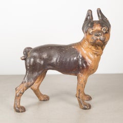 Cast Iron Boston Terrier Doorstop by Hubley, circa 1910-1940