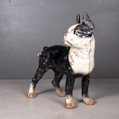 Antique butoir de porte Terrier en fonte de Boston par Hubley, vers 1910-1940