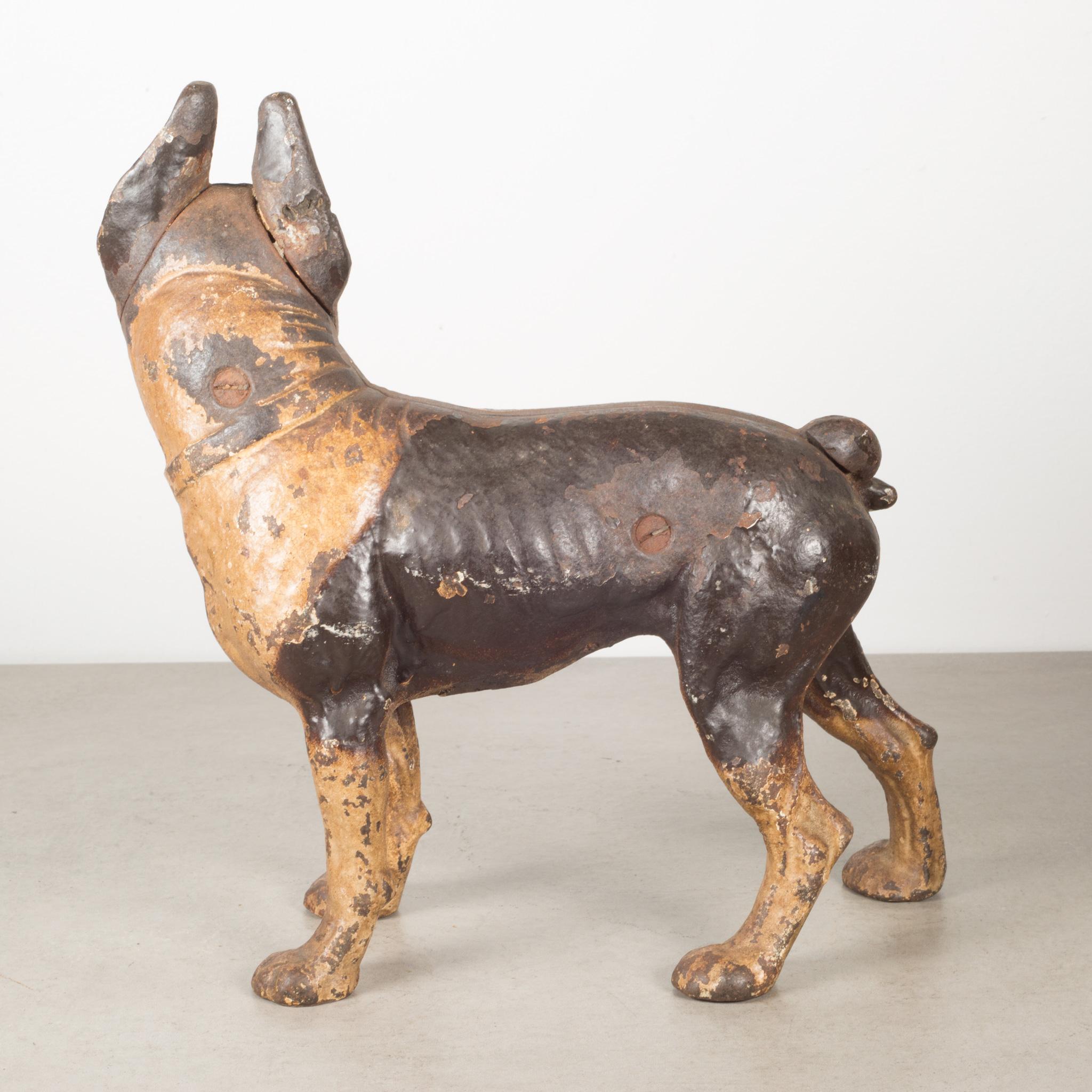 Butoir de porte en fonte Boston Terrier par Hubley, vers 1910-1940  (LIVRAISON GRATUITE) Bon état - En vente à San Francisco, CA