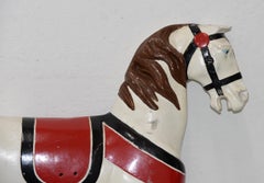 Antique Cast Iron Carousel Horse