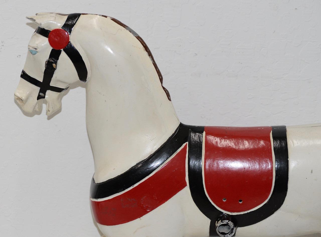 20th Century Antique Cast Iron Carousel Horse