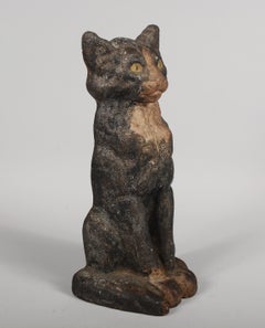 Antique Cast Iron Cat Door Stop by National Foundry
