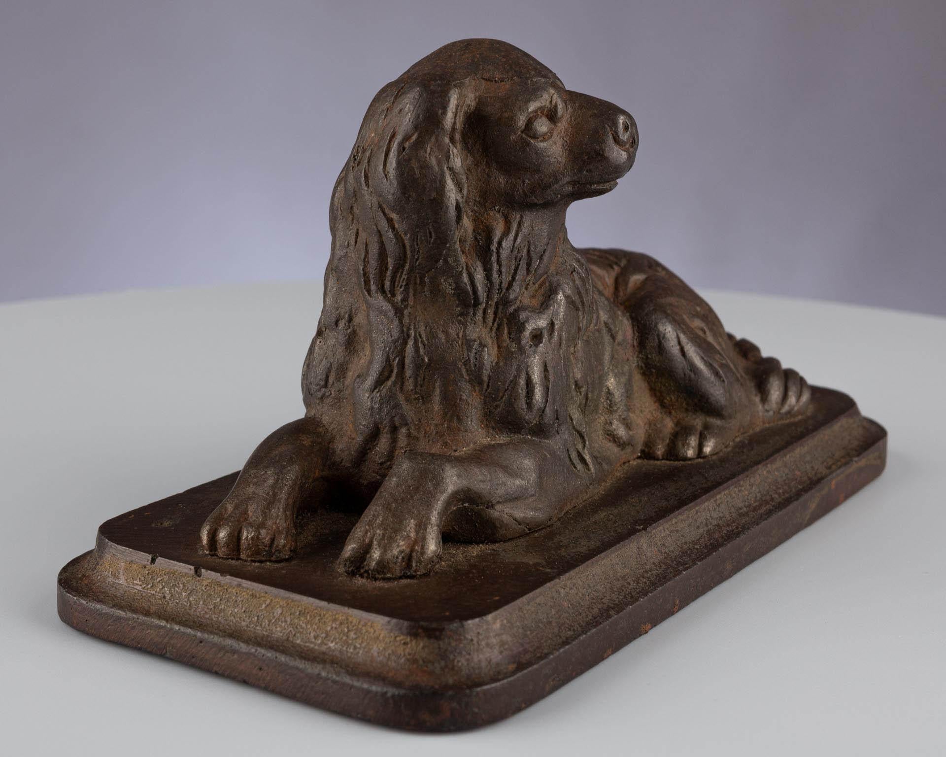 Antica scultura in ghisa di un cane, fine XIX secolo in vendita 9