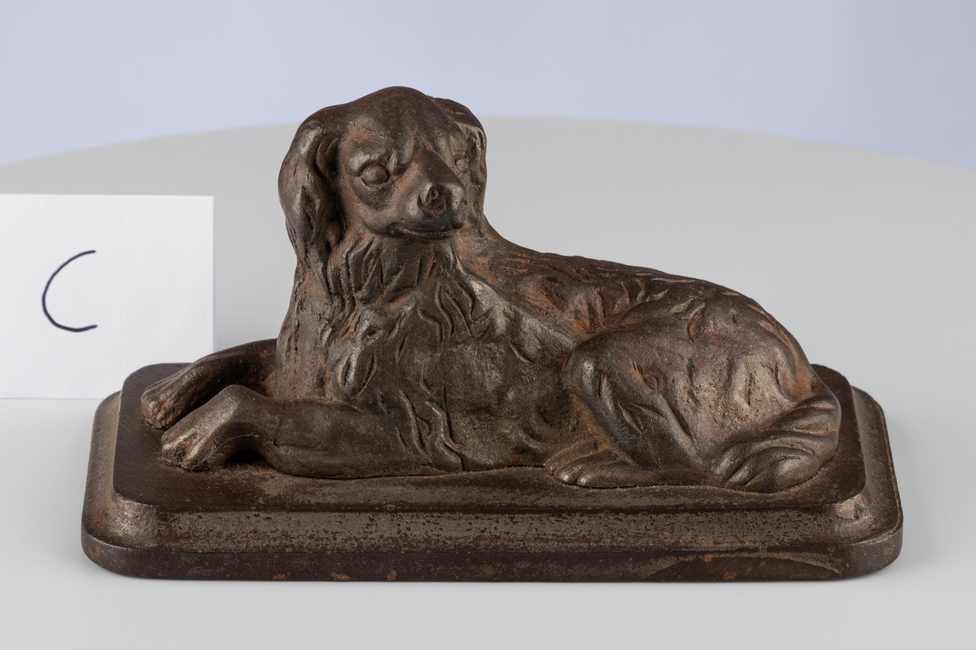 Antica scultura in ghisa di un cane, fine XIX secolo in vendita 13