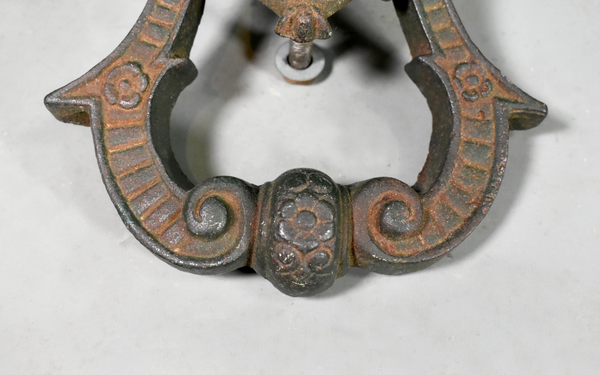 Antique Cast Iron Château Door Knocker 1