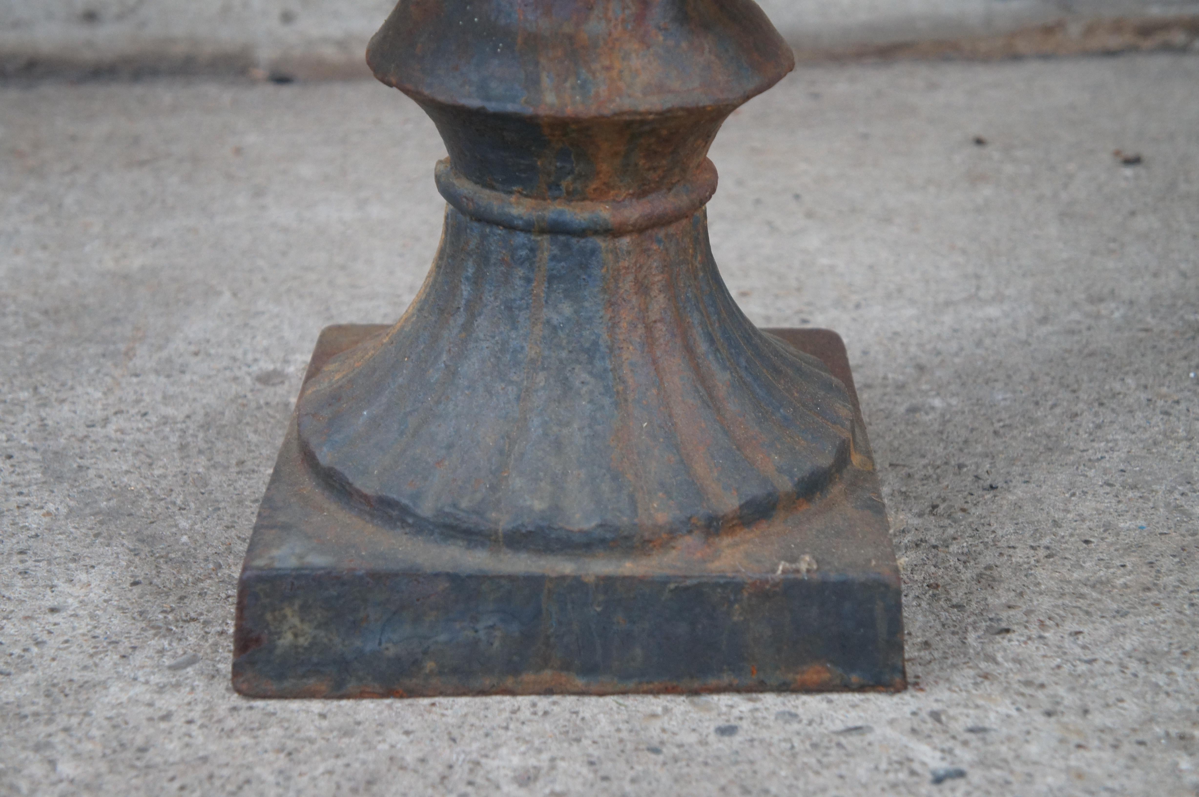 Antike Cast Iron klassischen griechischen Stil im Freien Garten Pflanzer Urne Trauben 23