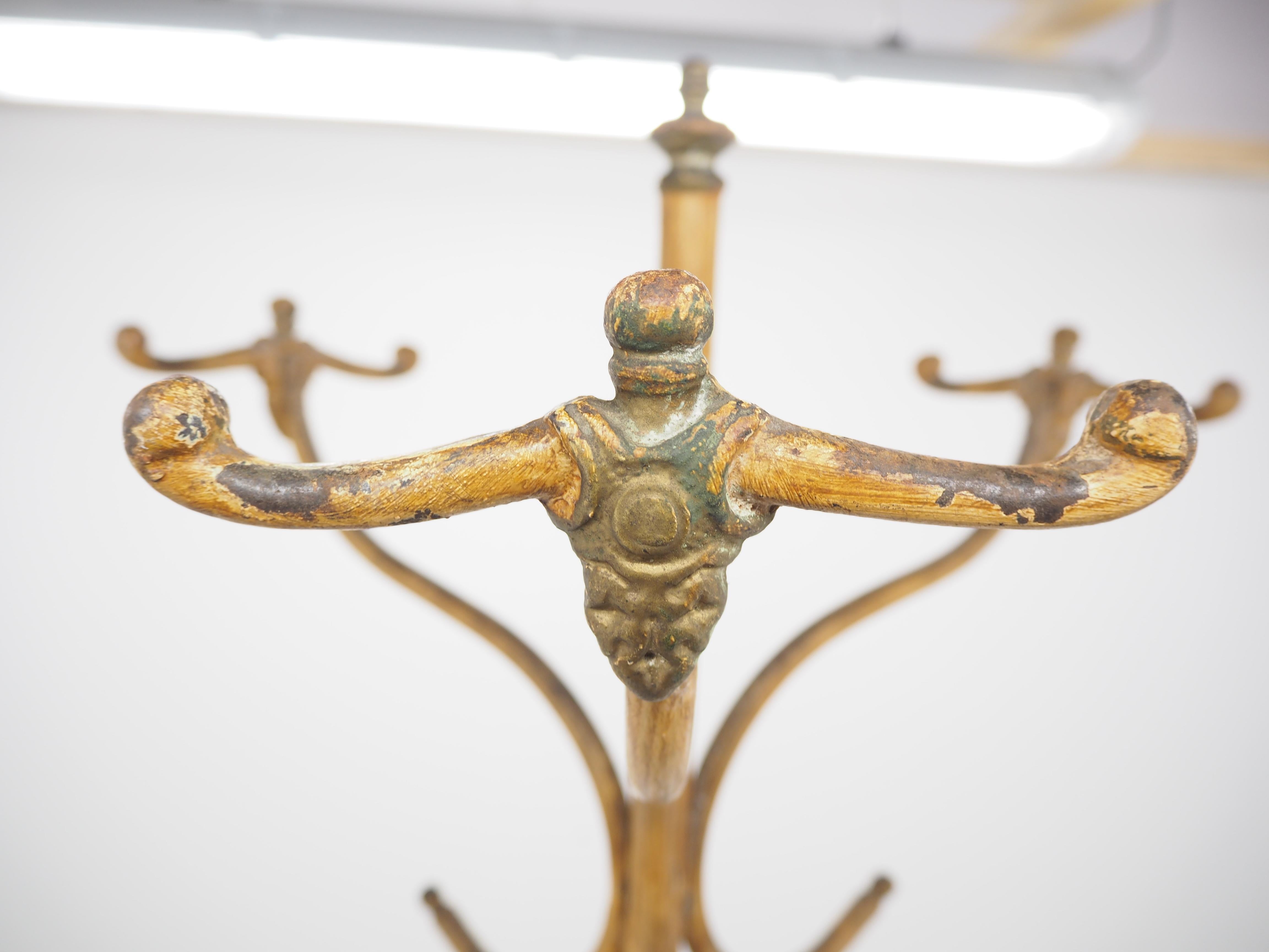 Antique Cast Iron Coat Rack, 1920s 6