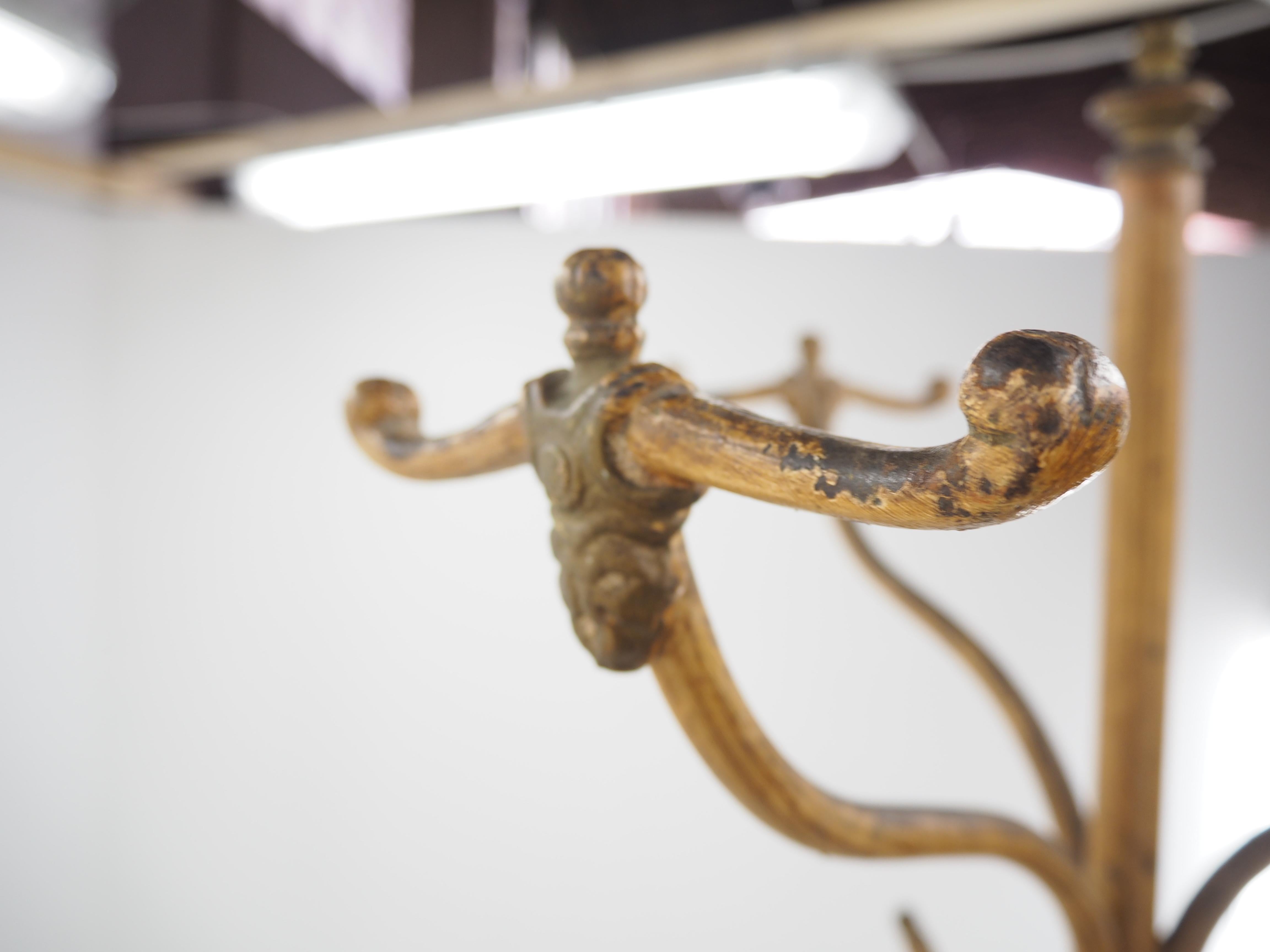 Antique Cast Iron Coat Rack, 1920s 8