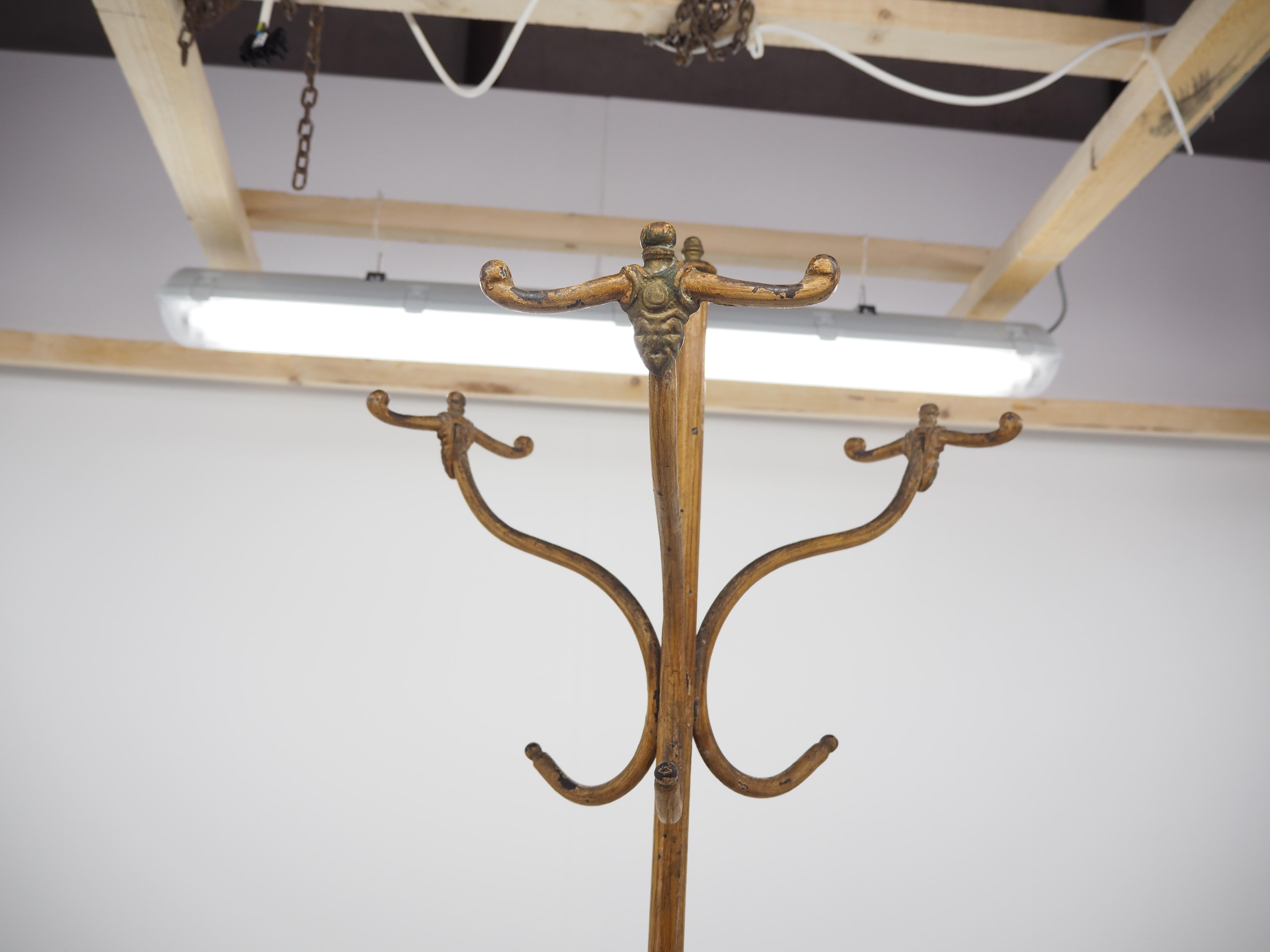 Antique Cast Iron Coat Rack, 1920s 3