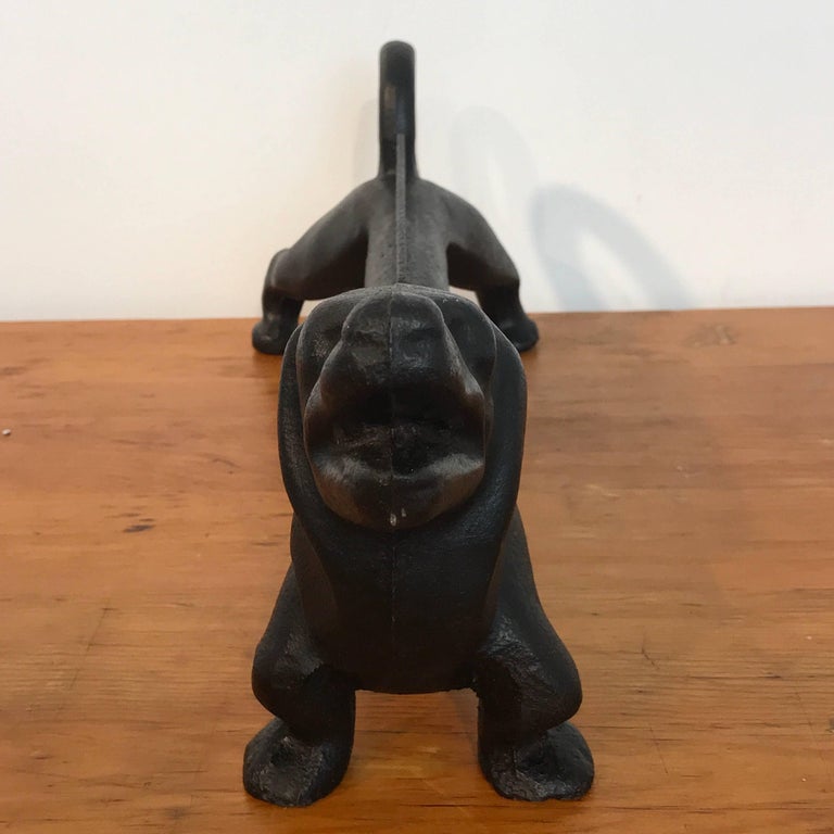 Antique Cast Iron Dachshund Boot Scraper, Attributed to Hubley at 1stDibs