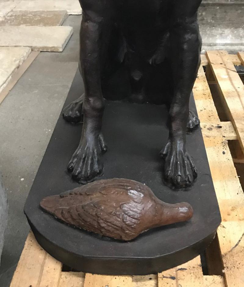 French Antique Cast Iron Dog, circa 1920