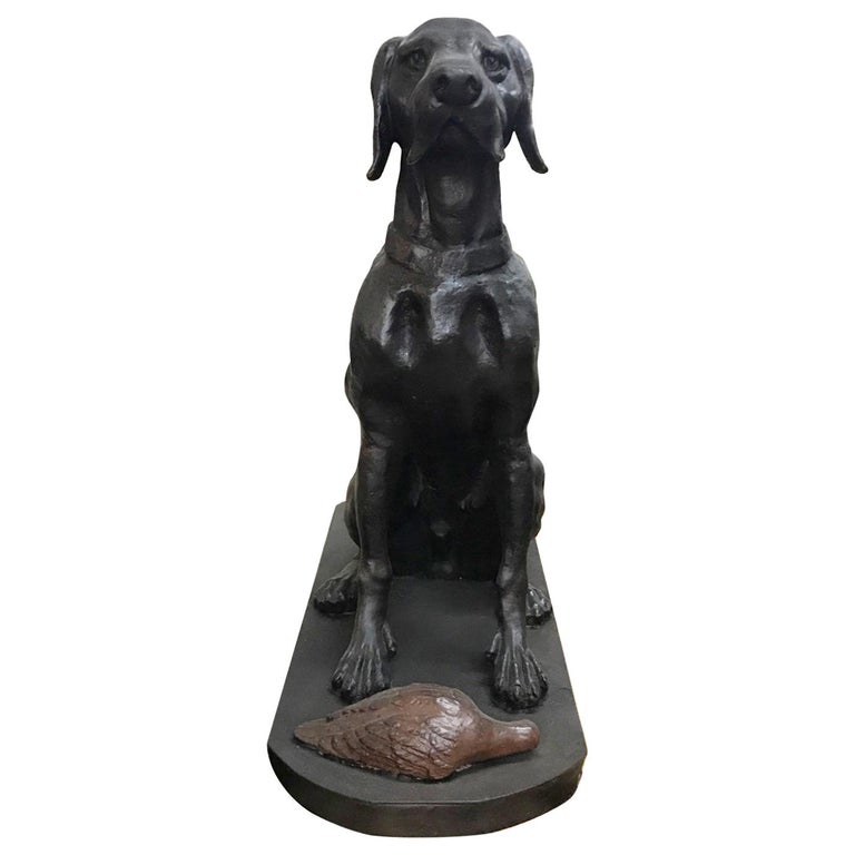 Antique Cast Iron Dog, circa 1920 at 1stDibs
