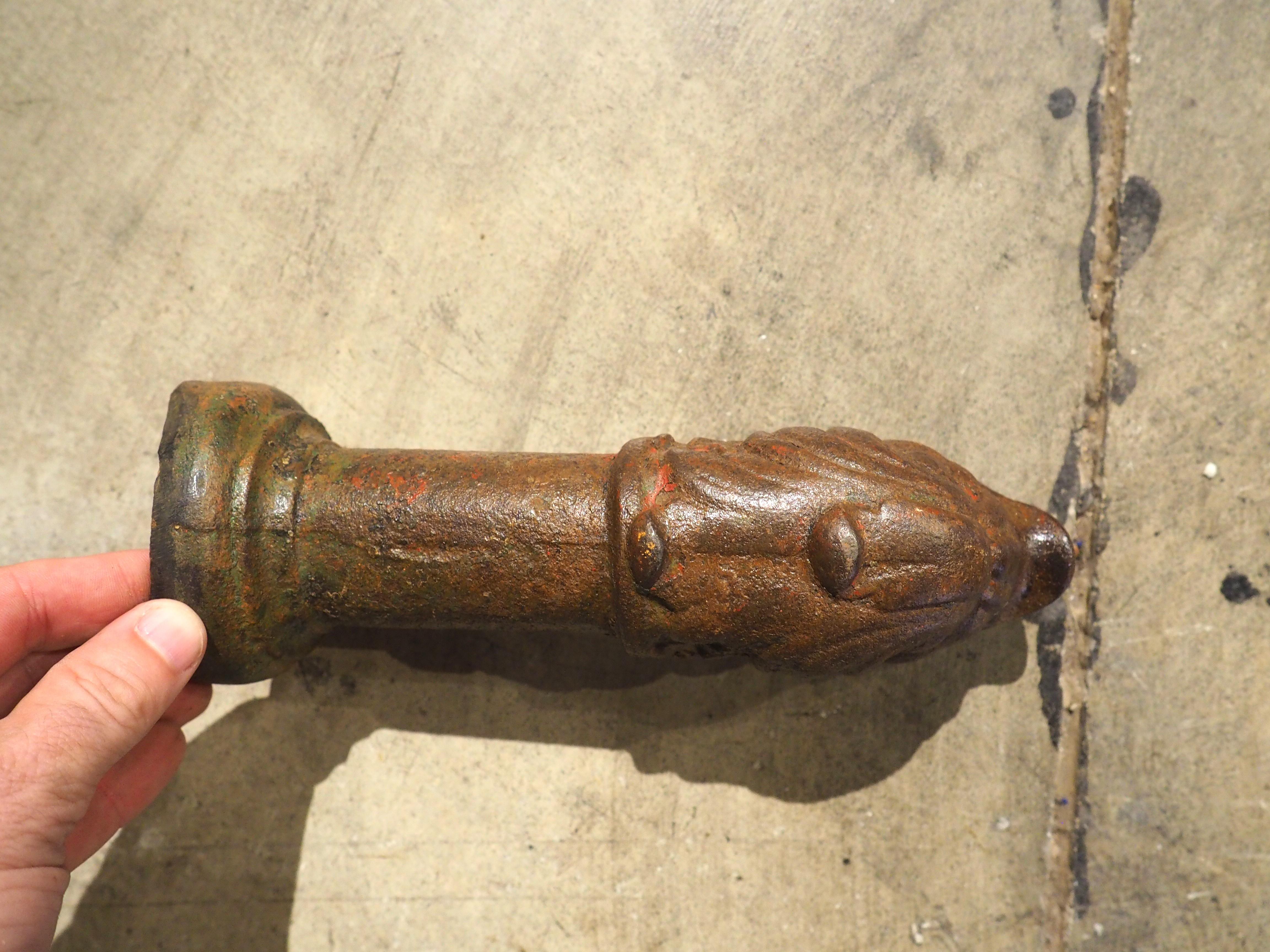 Antique Cast Iron Dolphin Fountain Spout from France, 19th Century 2