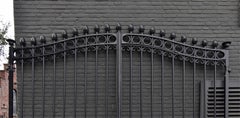 Antique Cast Iron Double-Entry Gate, 19th Century