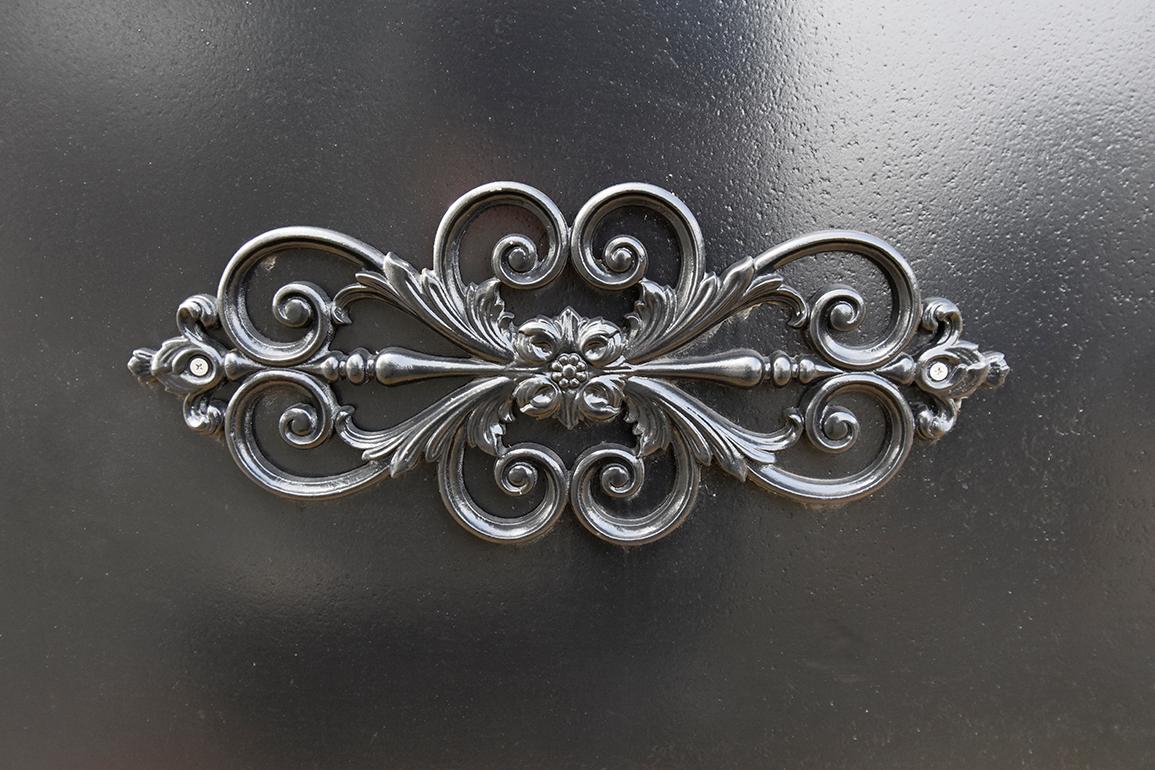 French Antique Cast Iron Double-Entry Gate, 19th Century