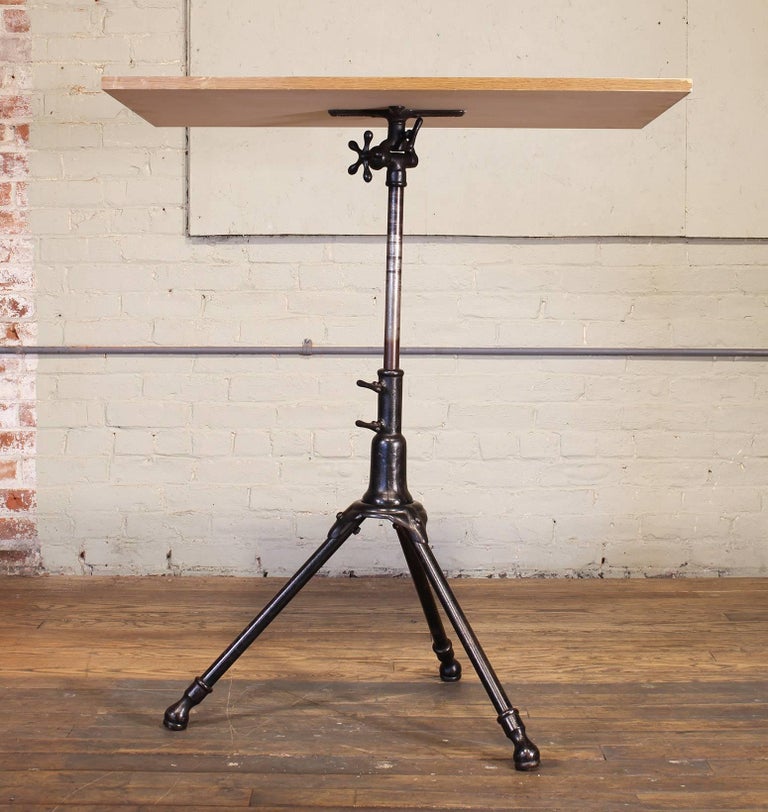 Antique Cast Iron Drafting Table by A. Hoffman Co. 1910 ...