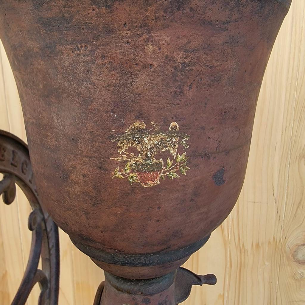 American Antique Cast Iron Elgin National Coffee Mill Grinder #40 For Sale