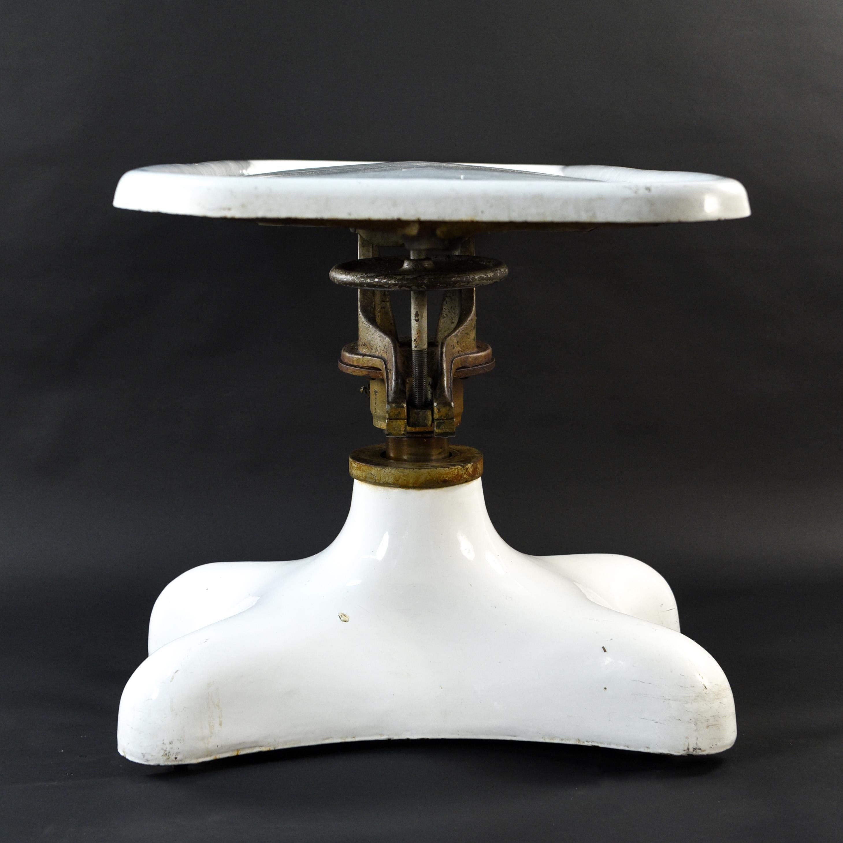 Antique Cast Iron Enamel Embalming Table 1