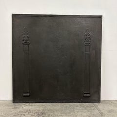 Antique Cast Iron Fireback / Backsplash