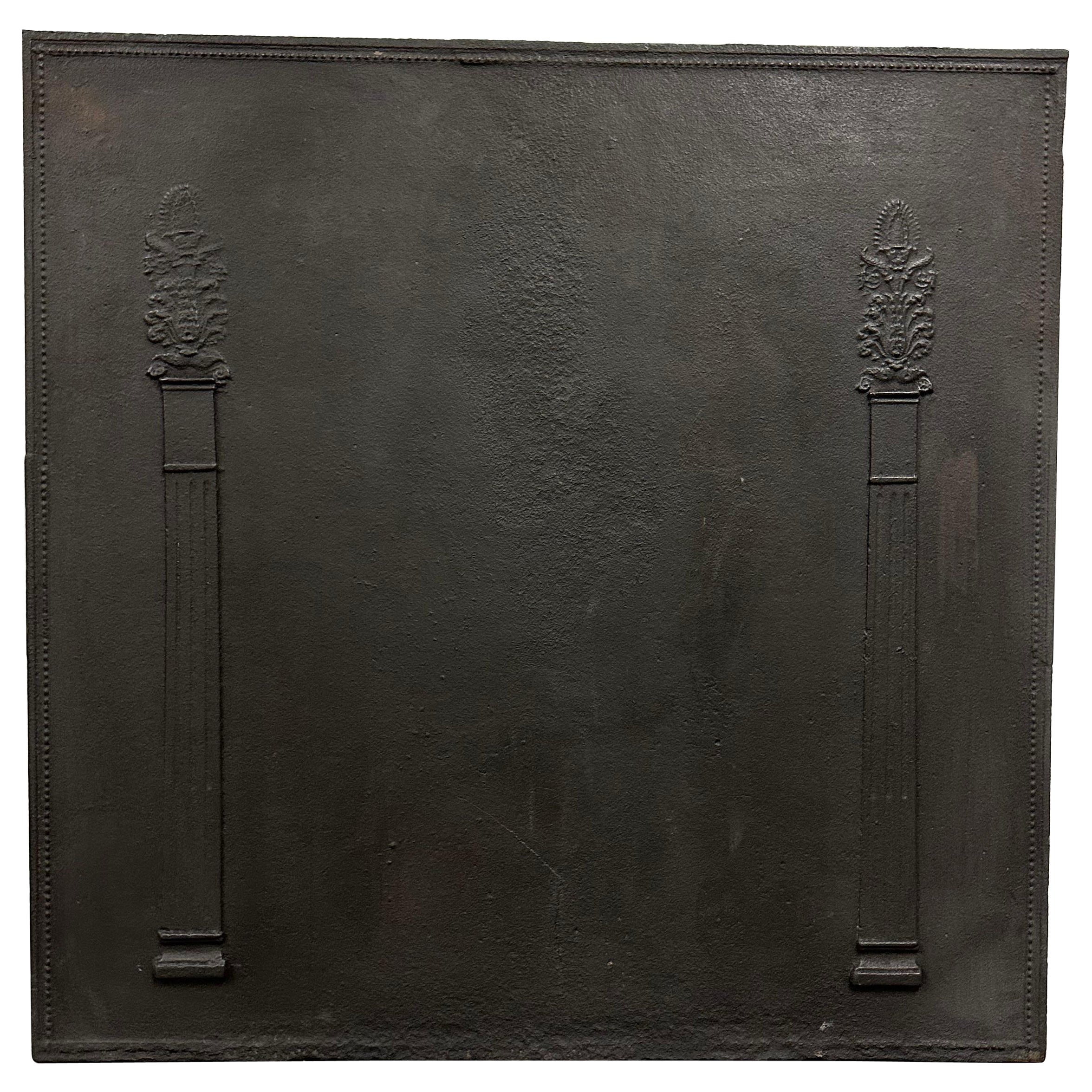 Antique Cast Iron Fireback / Backsplash