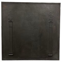 Antique Cast Iron Fireback / Backsplash