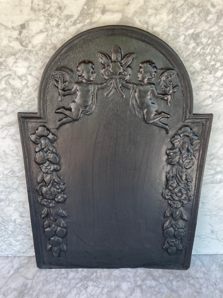 Antique Cast Iron Fireback For Sale at 1stDibs cast iron fireback for