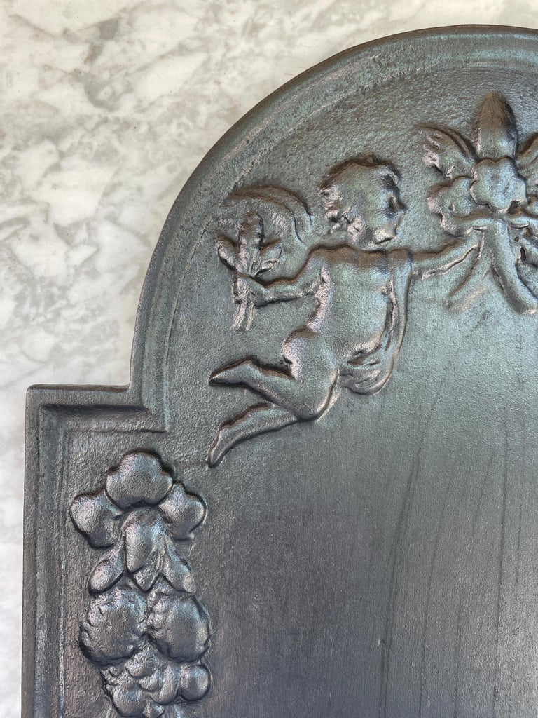 Antique Cast Iron Fireback For Sale at 1stDibs cast iron fireback for