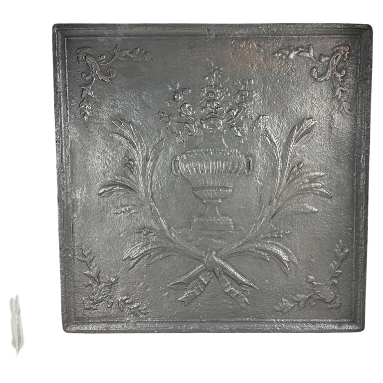 Antique Cast Iron Fireback For Sale at 1stDibs | antique firebacks for sale,  firebacks for sale
