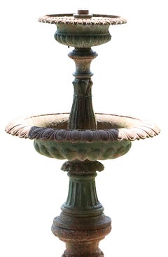 Antique Cast Iron Garden Fountain att. to Fisk c. 19th C.