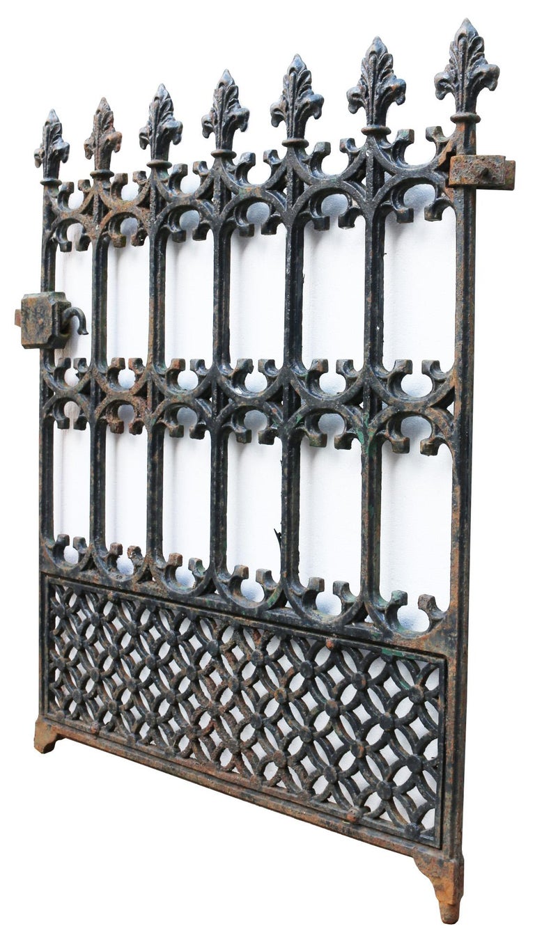 Antique Cast Iron Garden Gate For Sale at 1stdibs