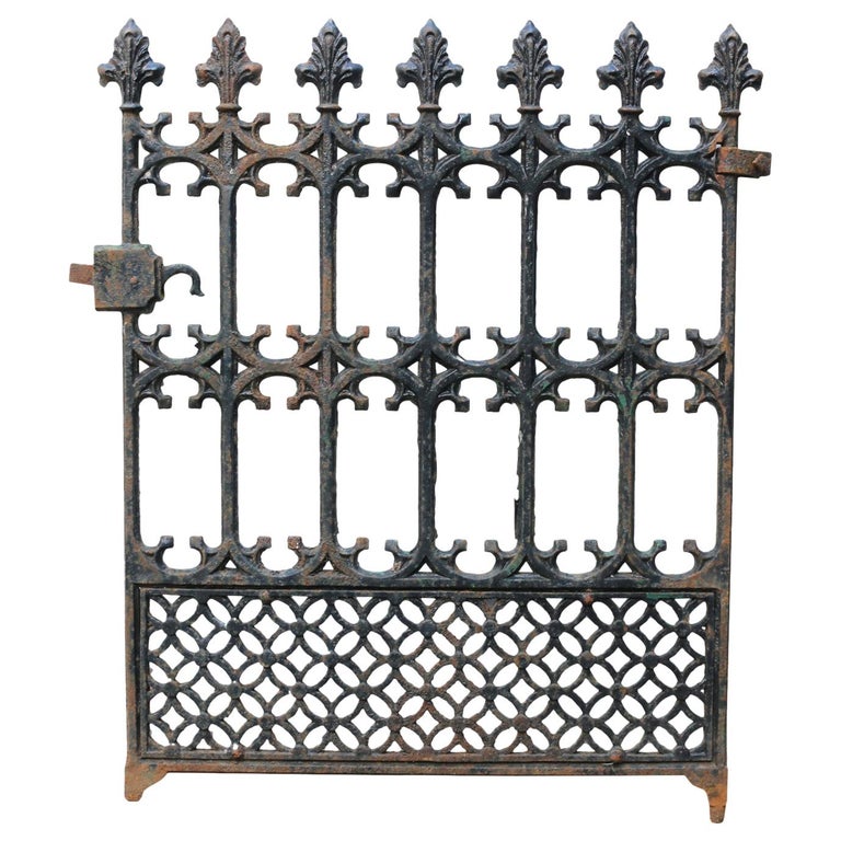 antique iron garden gate