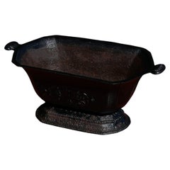 Antique Cast Iron Garden Planter with Handles, French, 1900s-1920s