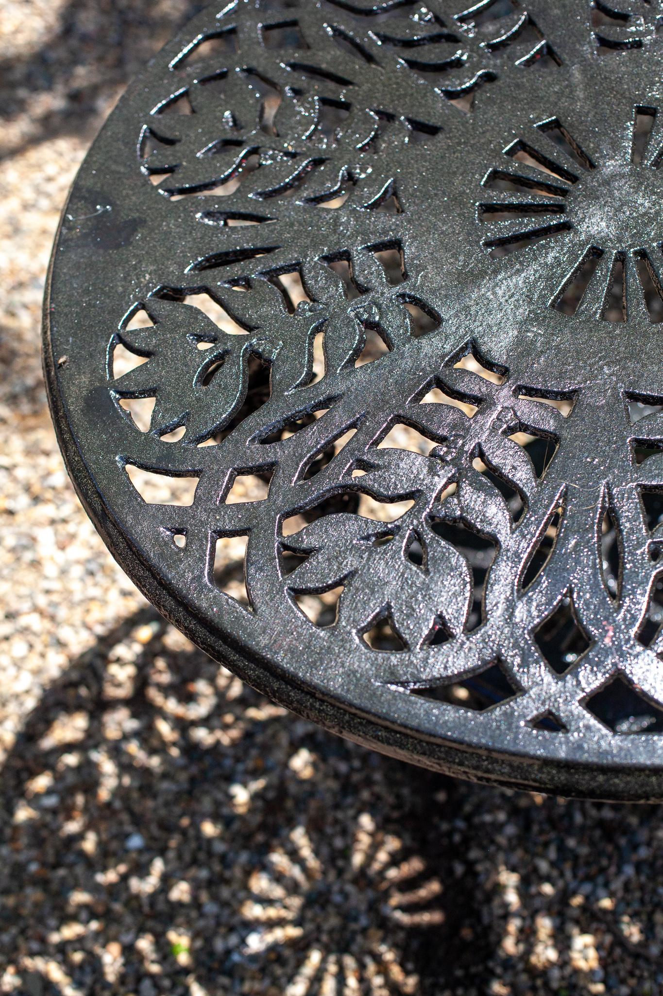 antique iron table