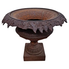 Used Cast Iron Garden Urn