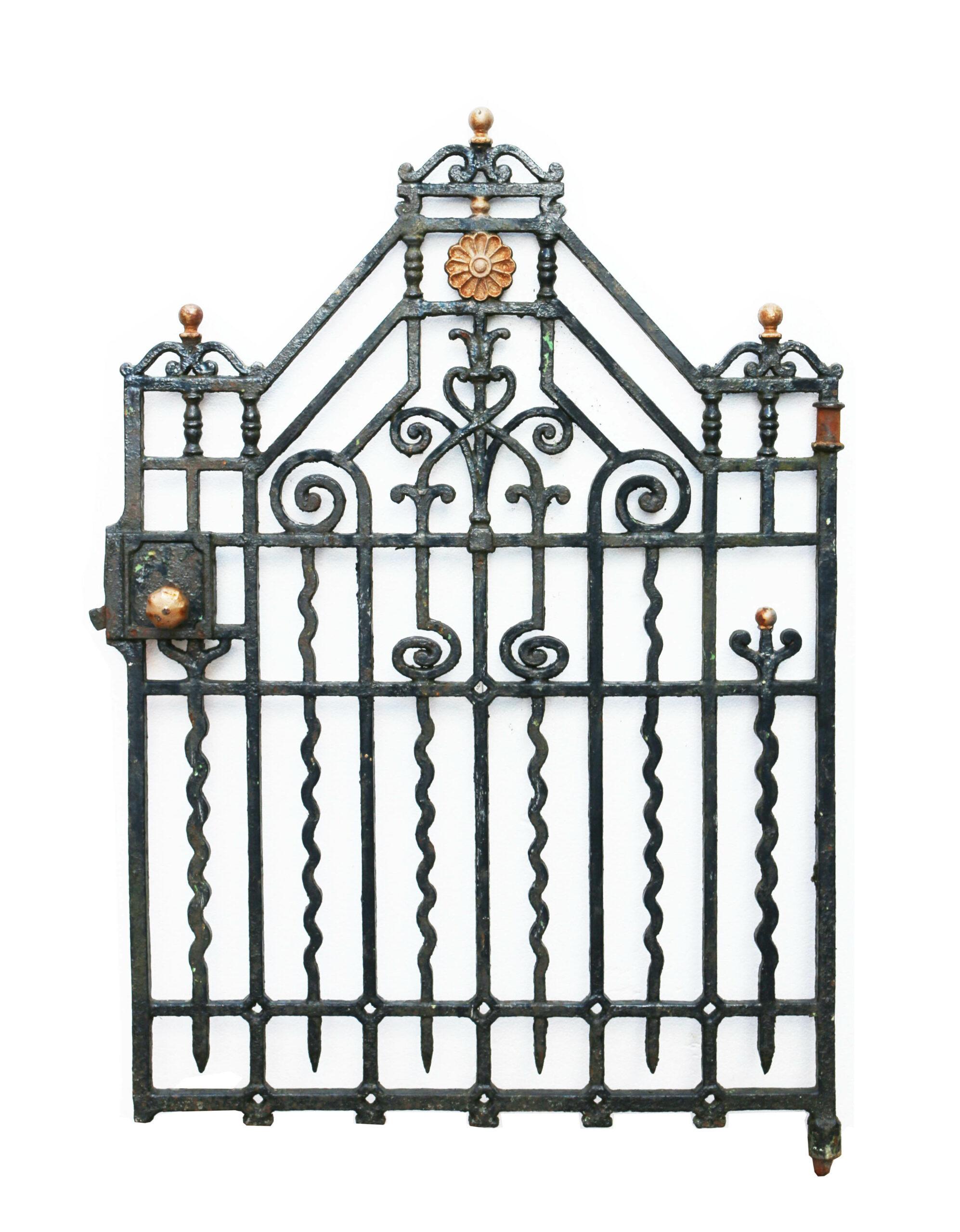 wrought iron gate posts