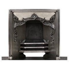 Insert de cheminée géorgien antique en fonte