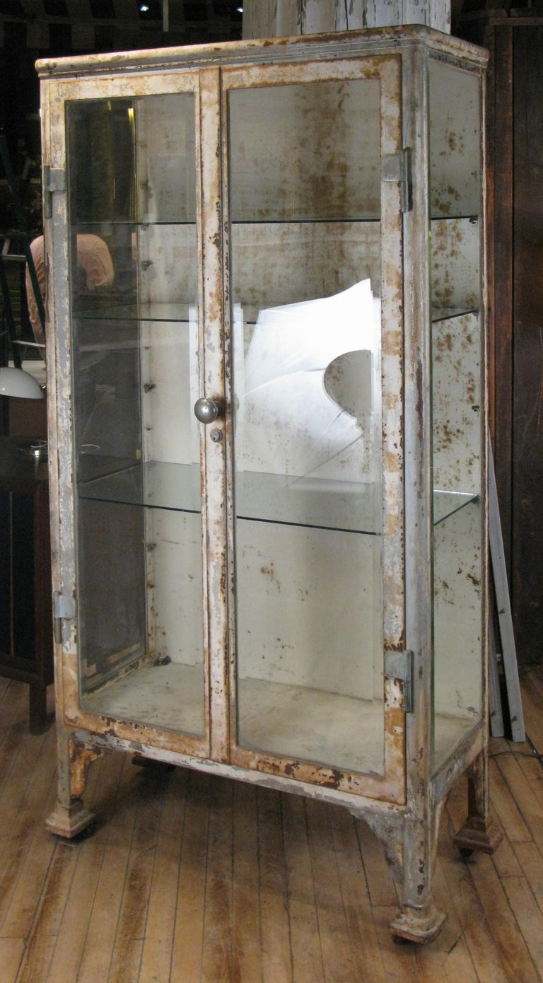 Antique Cast Iron and Glass Apothecary at 1stDibs