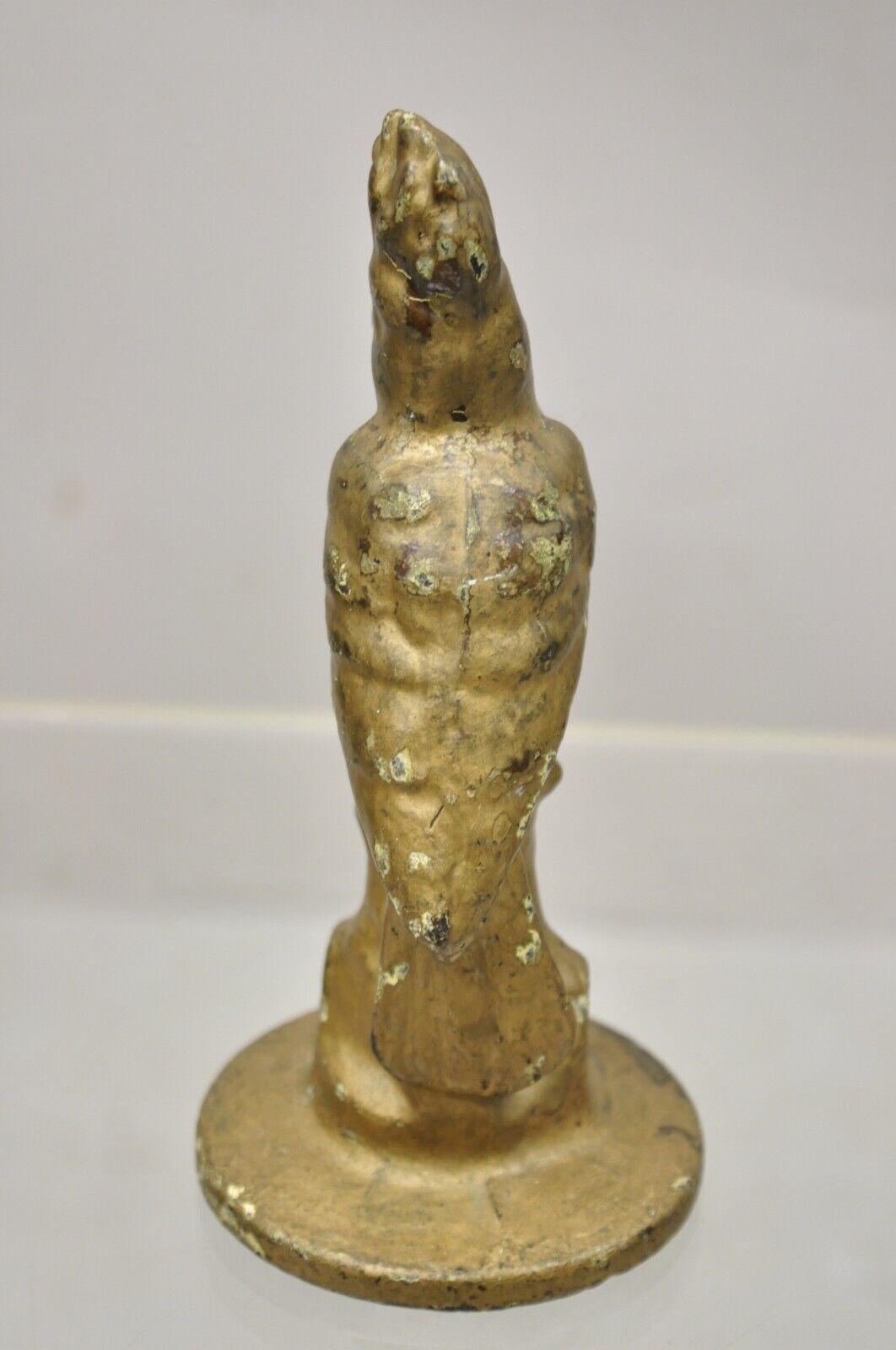 Antique Cast Iron Gold Painted 7