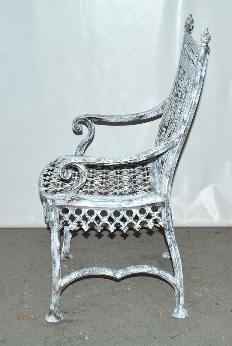 cast iron garden chair