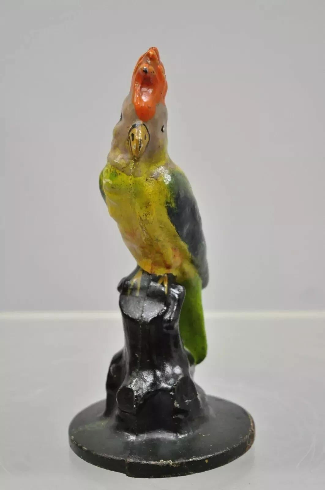 Antique Cast Iron Hand Painted 7