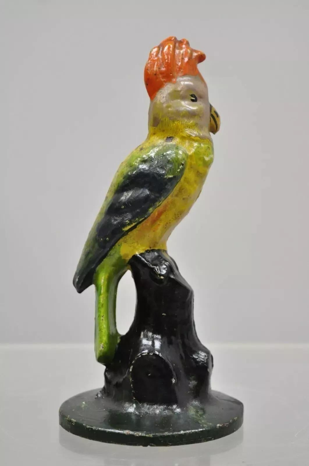 Victorian Antique Cast Iron Hand Painted 7