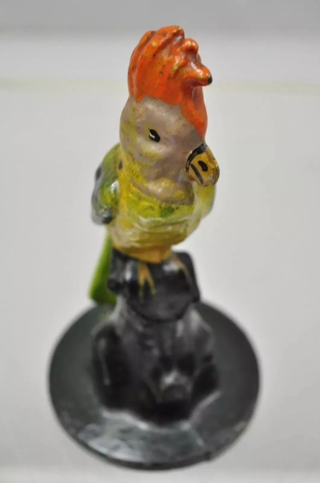 Antique Cast Iron Hand Painted 7