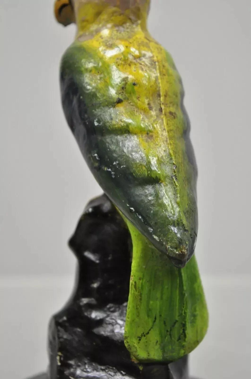 20th Century Antique Cast Iron Hand Painted 7